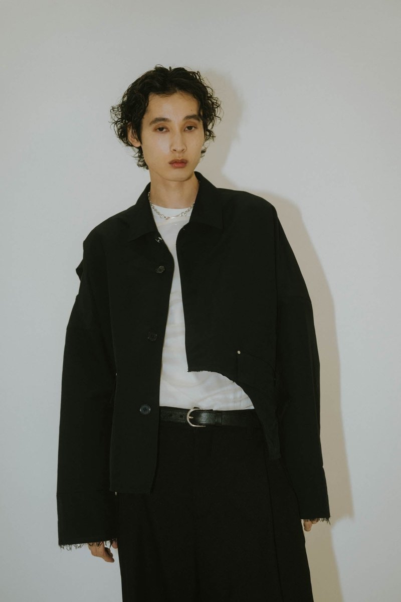 cutting edge shirt jacket(unisex)/navy - KNUTH MARF