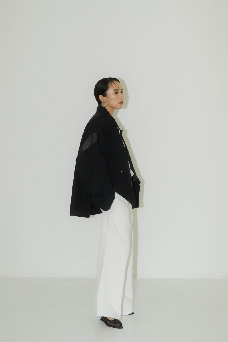 cutting edge shirt jacket(unisex)/navy - KNUTH MARF