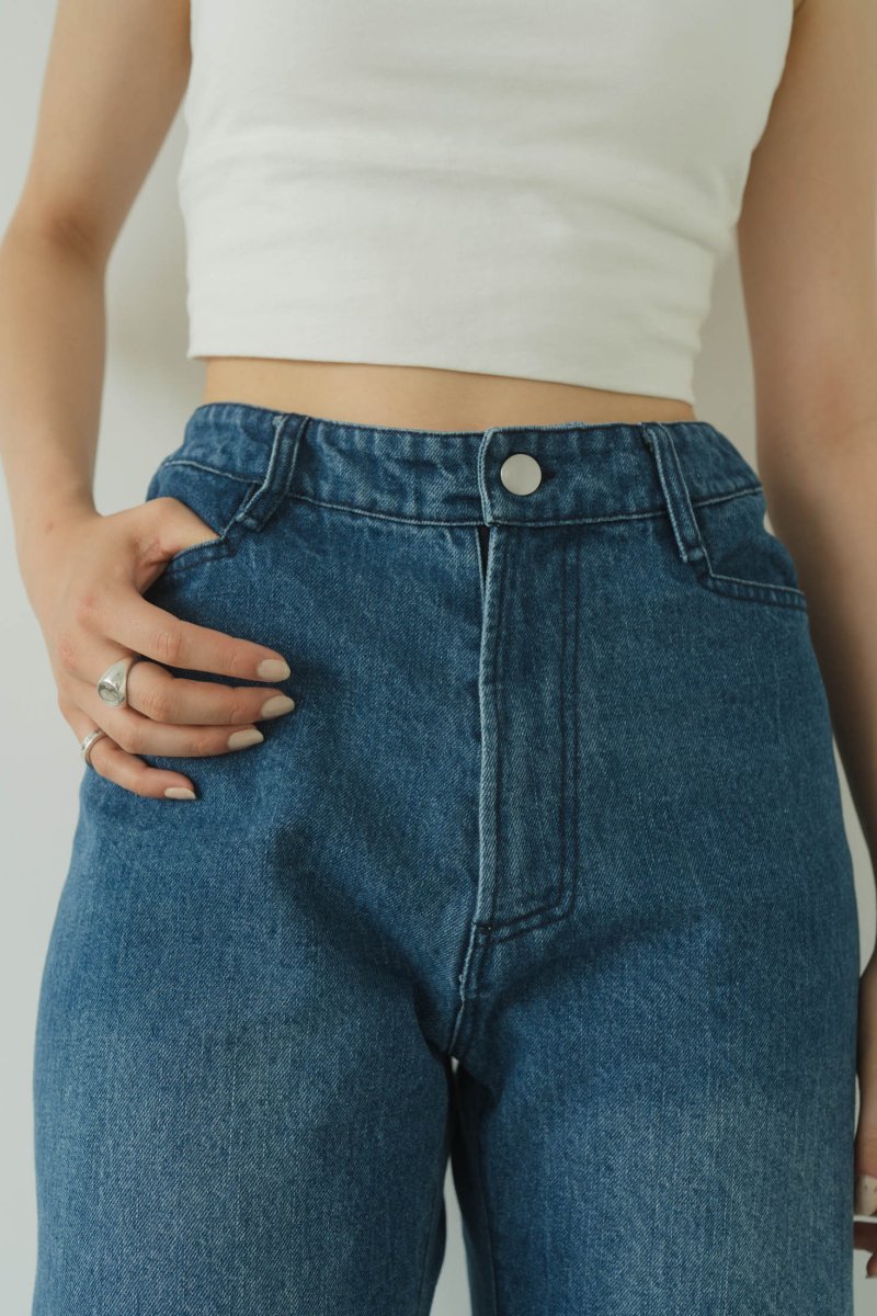 denim baggy pants/blue - KNUTH MARF