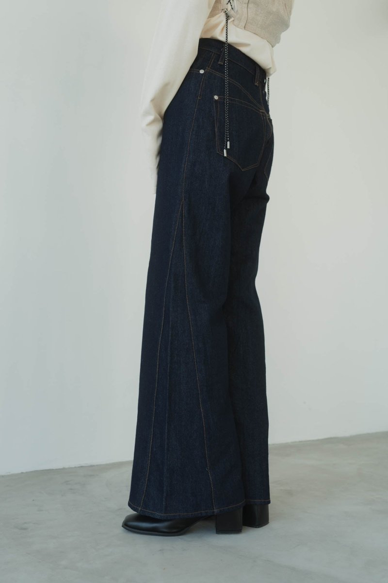 denim baggy pants/blue - KNUTH MARF