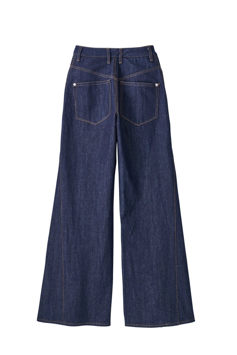 denim baggy pants/blue - KNUTH MARF