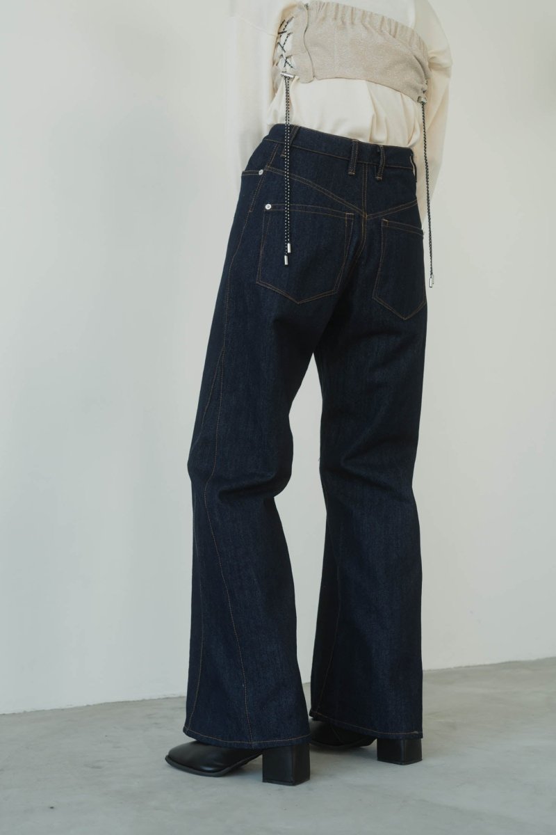 denim baggy pants/blue - KNUTH MARF