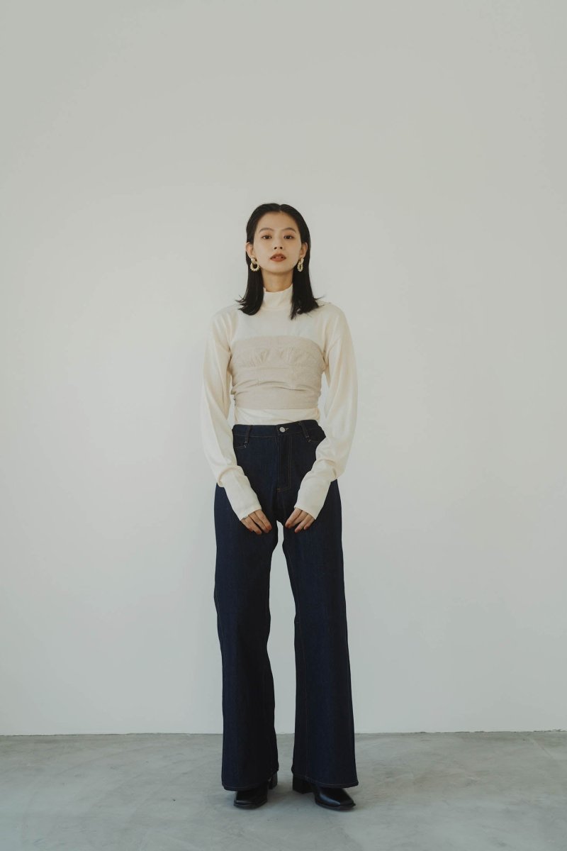 denim baggy pants/blue - KNUTH MARF