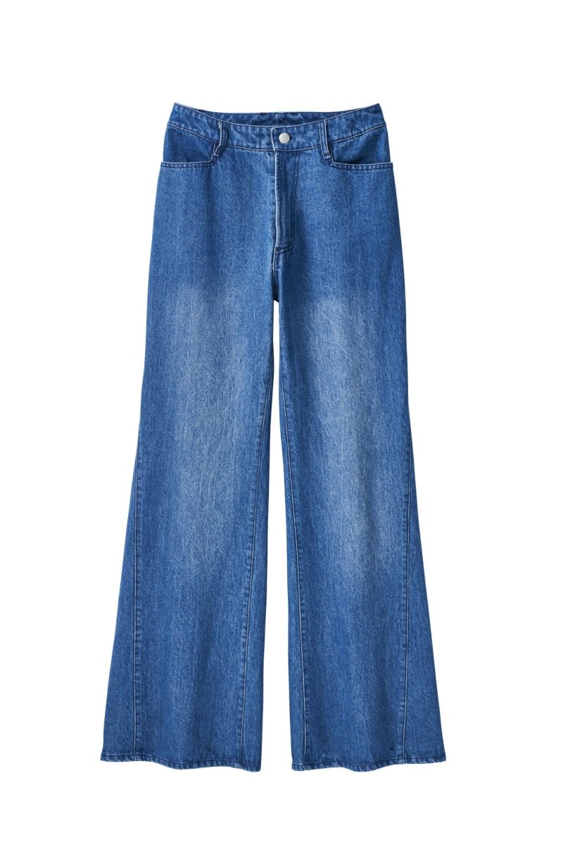 denim baggy pants/blue - KNUTH MARF