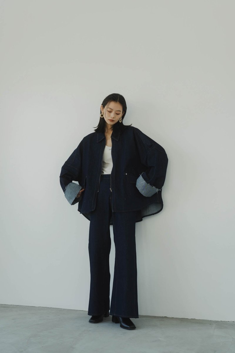 denim baggy pants/blue - KNUTH MARF