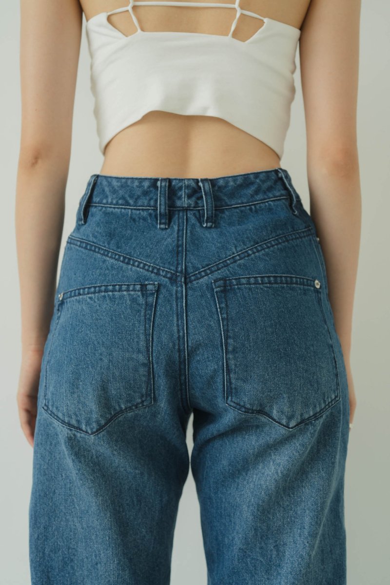 denim baggy pants/blue - KNUTH MARF