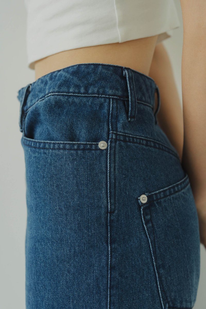 denim baggy pants/blue - KNUTH MARF