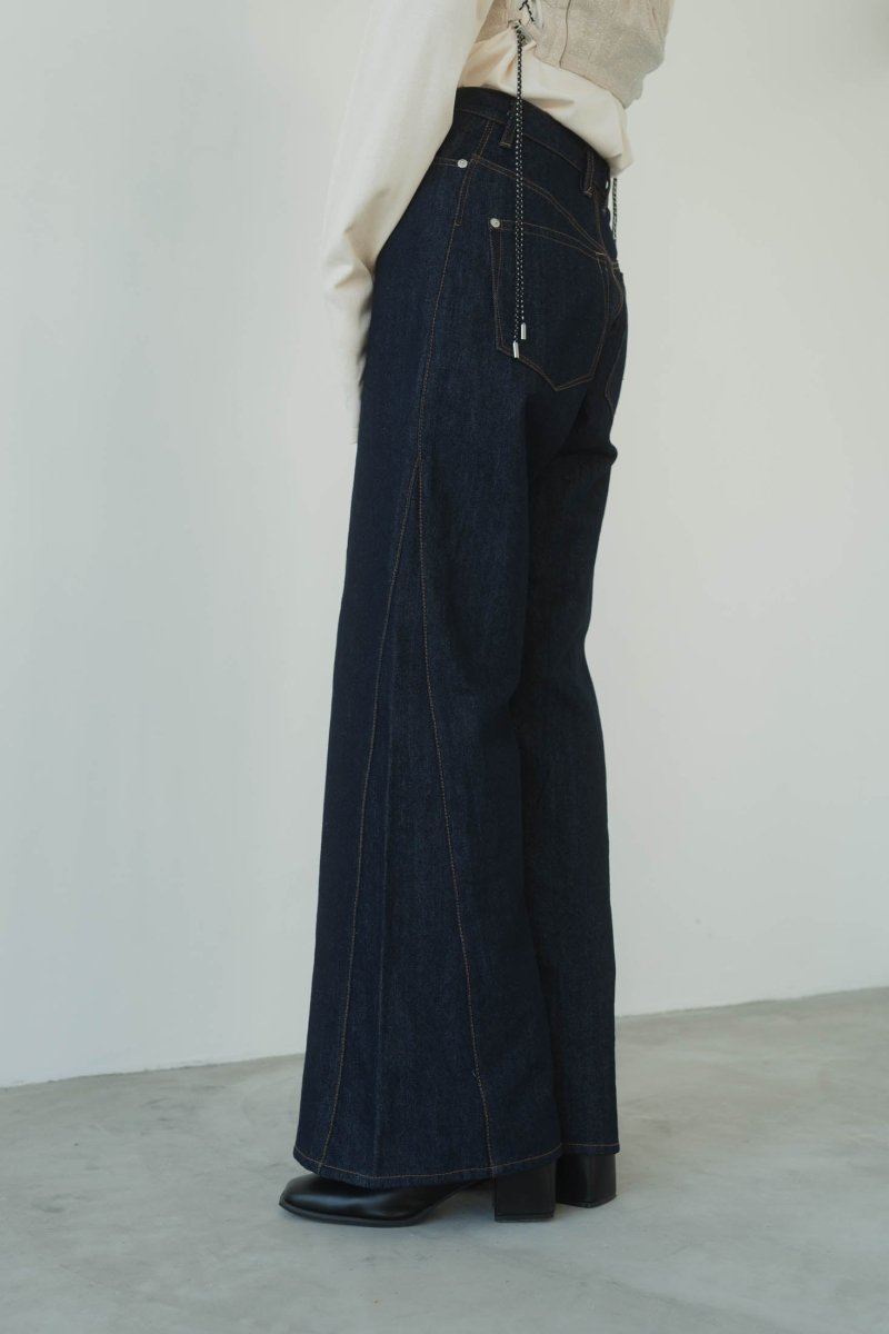 denim baggy pants/indigo - KNUTH MARF