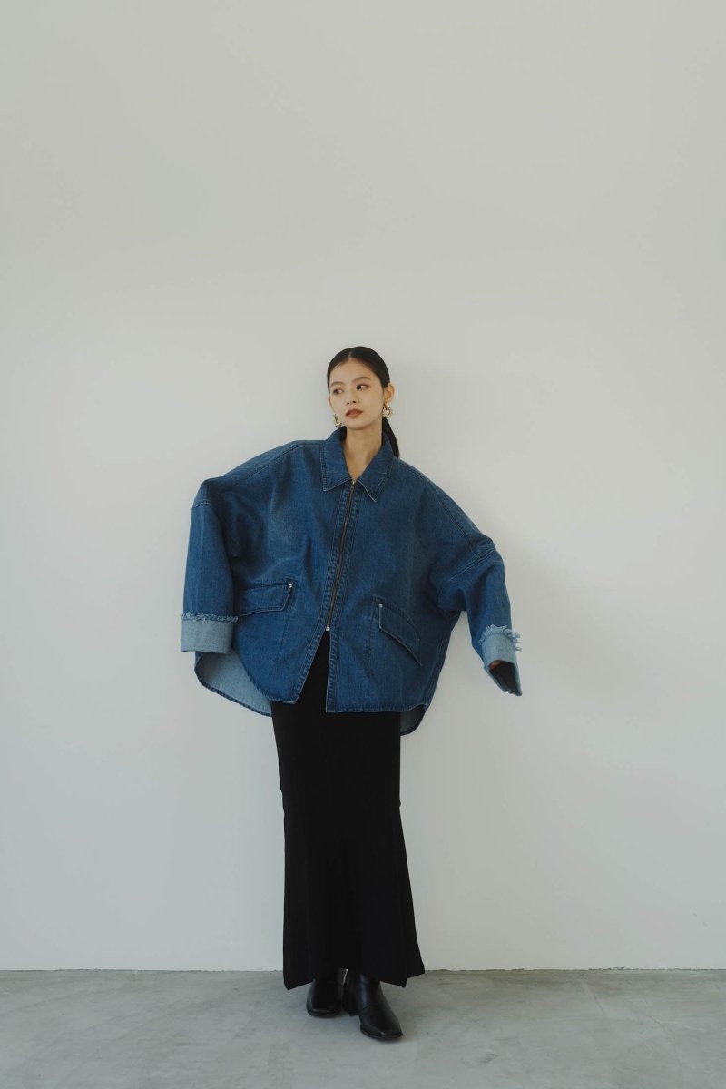 denim over shirt jacket(unisex)/blue - KNUTH MARF