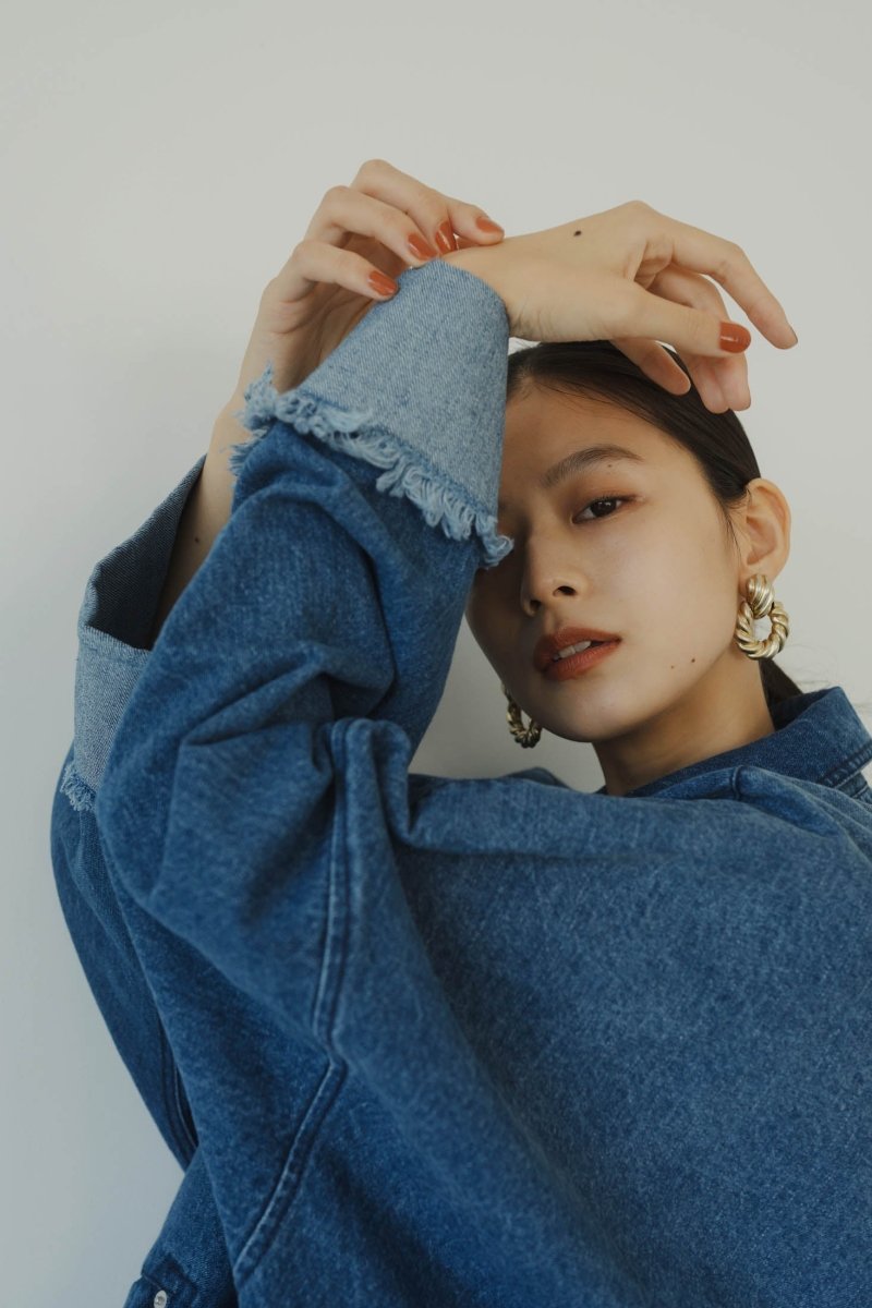 denim over shirt jacket(unisex)/blue - KNUTH MARF