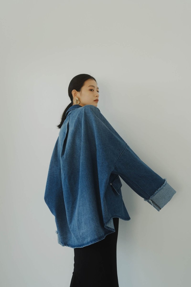 denim over shirt jacket(unisex)/blue - KNUTH MARF