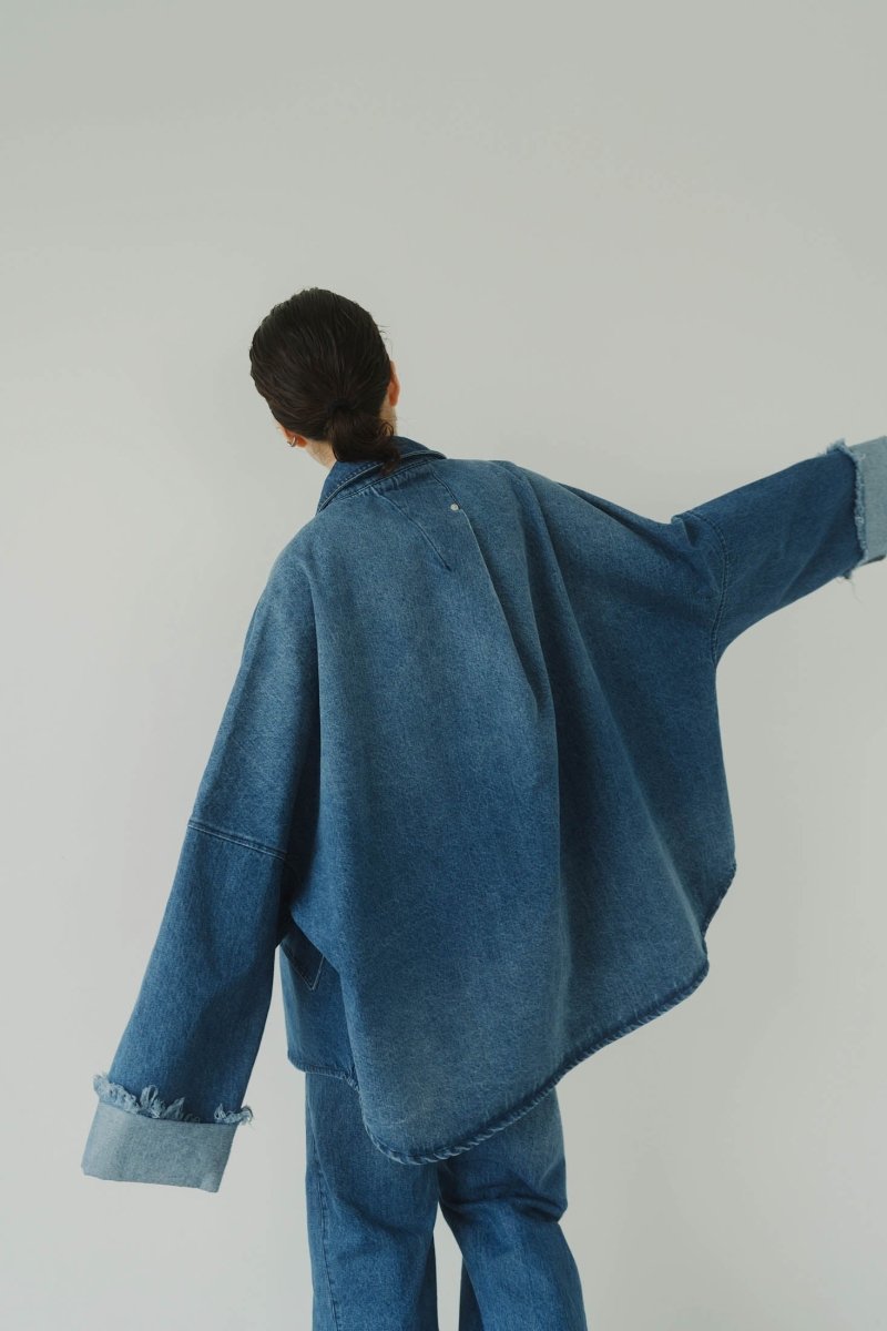 denim over shirt jacket(unisex)/blue - KNUTH MARF