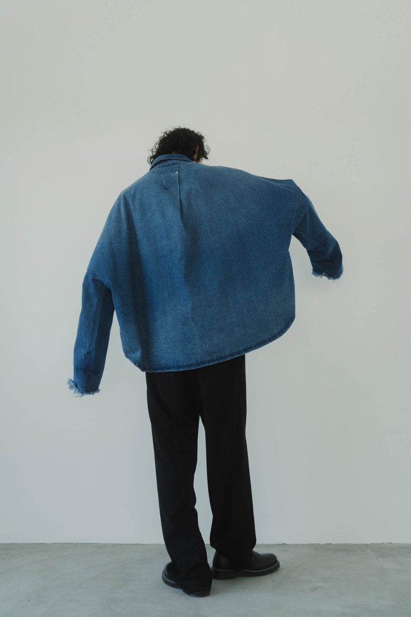 denim over shirt jacket(unisex)/blue - KNUTH MARF