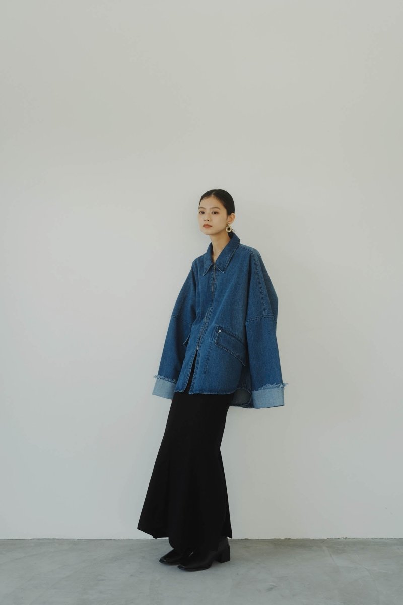 denim over shirt jacket(unisex)/blue - KNUTH MARF
