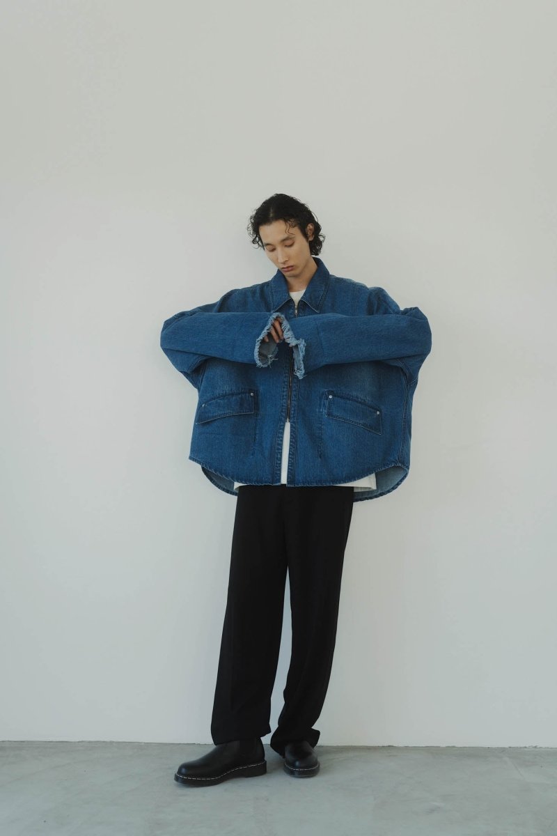 denim over shirt jacket(unisex)/blue - KNUTH MARF