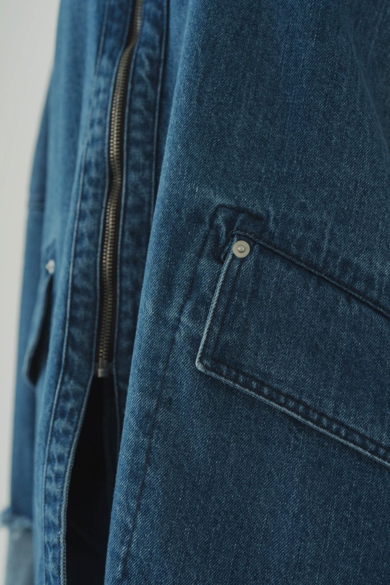 denim over shirt jacket(unisex)/blue - KNUTH MARF