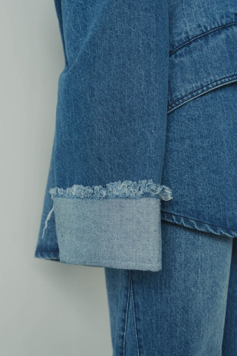 denim over shirt jacket(unisex)/blue - KNUTH MARF