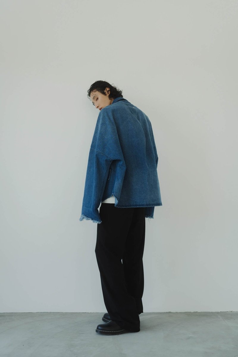 denim over shirt jacket(unisex)/blue - KNUTH MARF