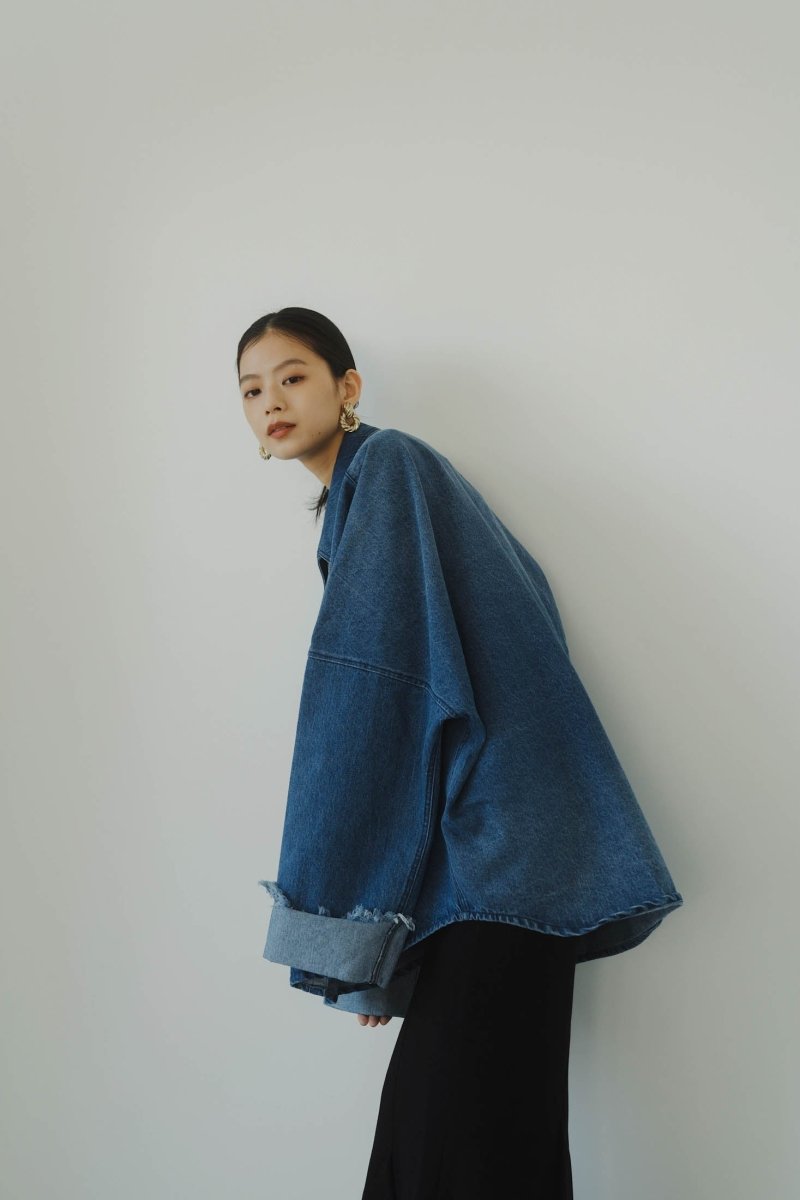 denim over shirt jacket(unisex)/blue - KNUTH MARF