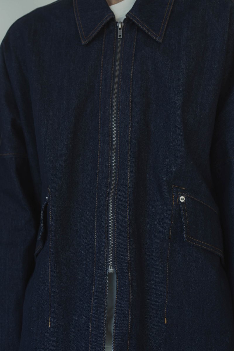 denim over shirt jacket(unisex)/indigo - KNUTH MARF