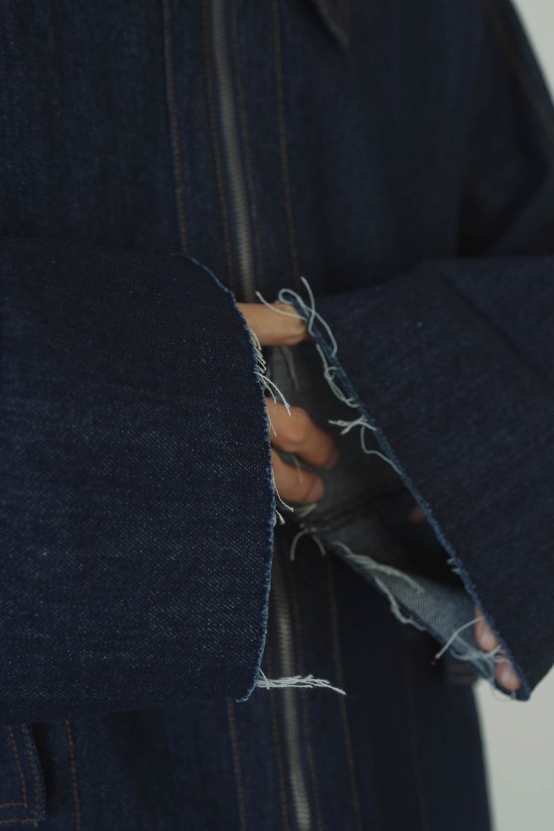 denim over shirt jacket(unisex)/indigo - KNUTH MARF