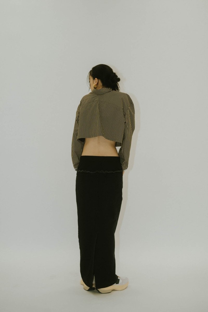 docking maxi denim skirt/2color - KNUTH MARF