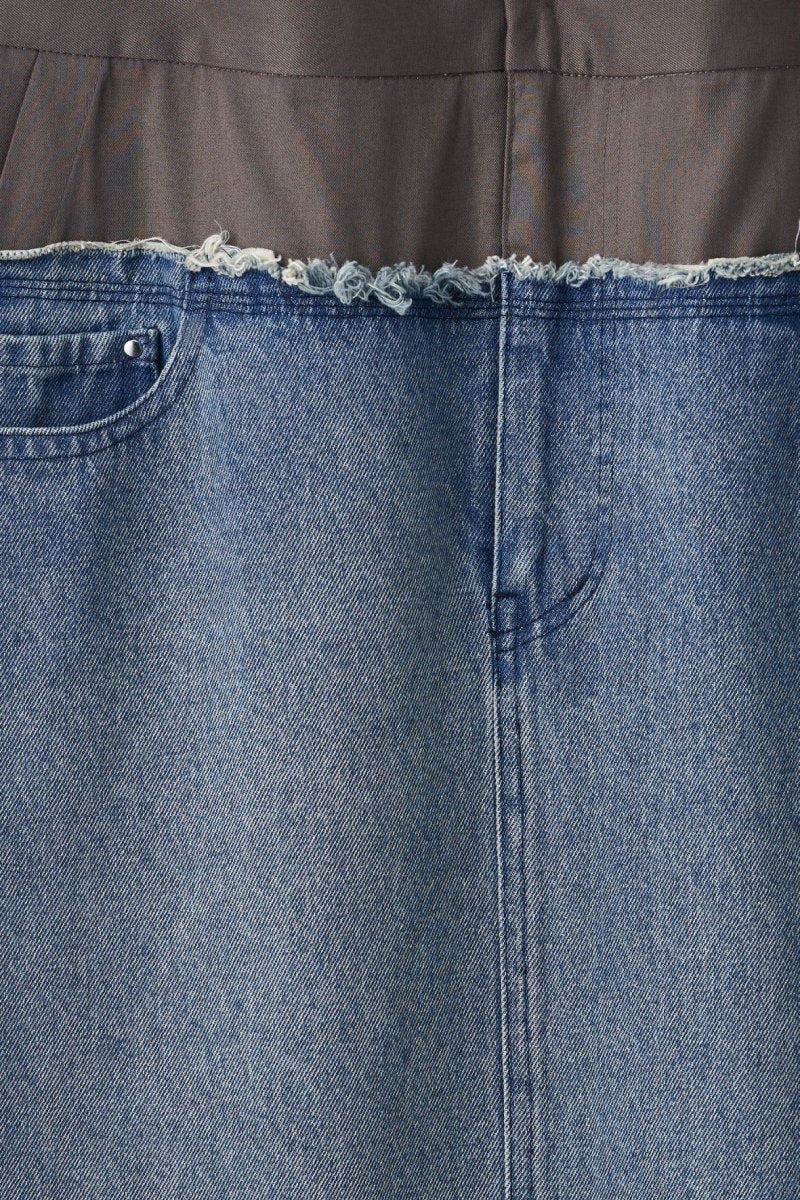 docking maxi denim skirt/2color - KNUTH MARF
