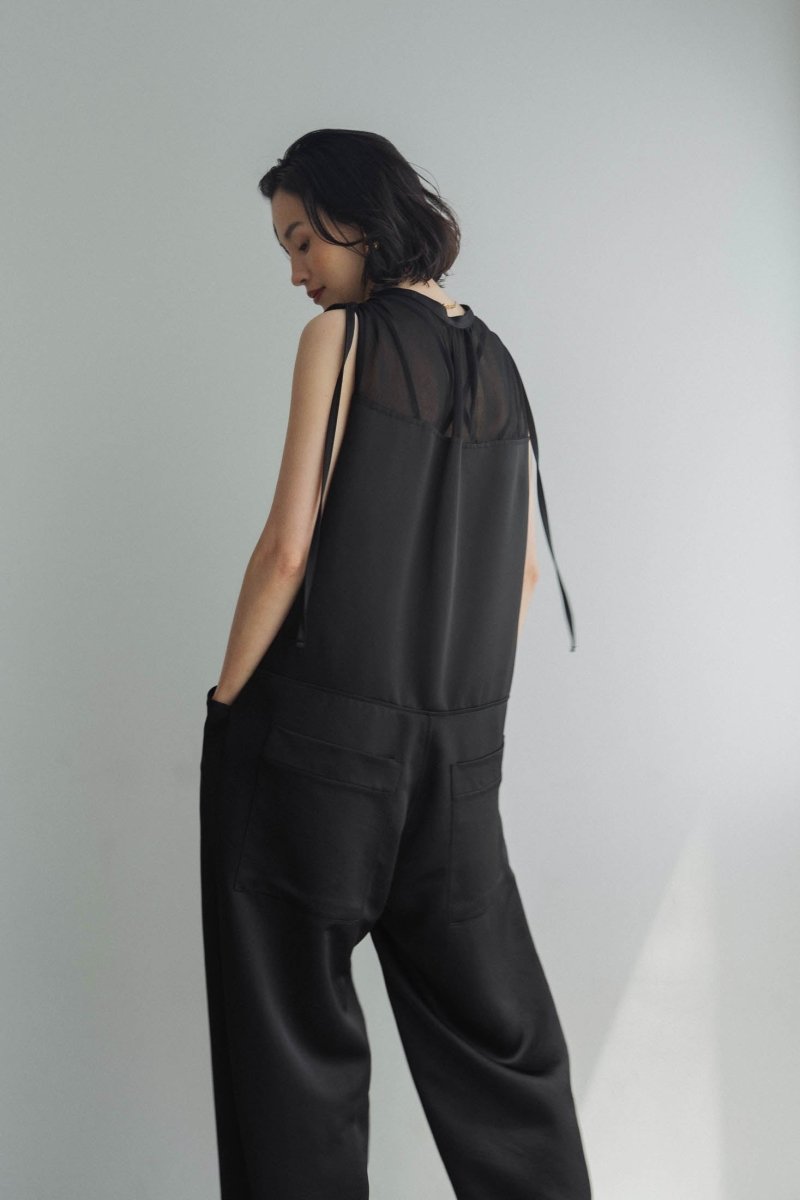 ennui sheer satin all in one/black - KNUTH MARF