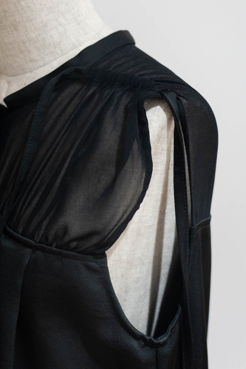 ennui sheer satin all in one/black - KNUTH MARF