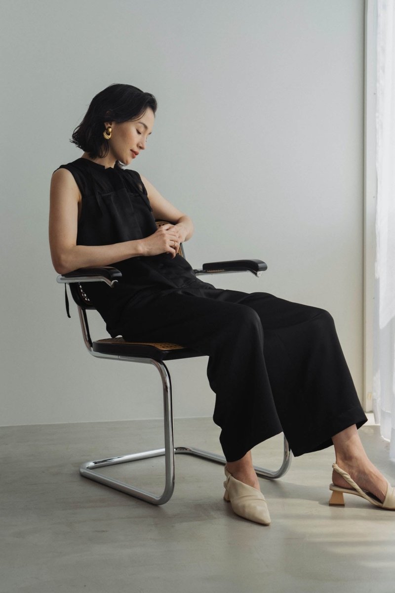 ennui sheer satin all in one/black - KNUTH MARF