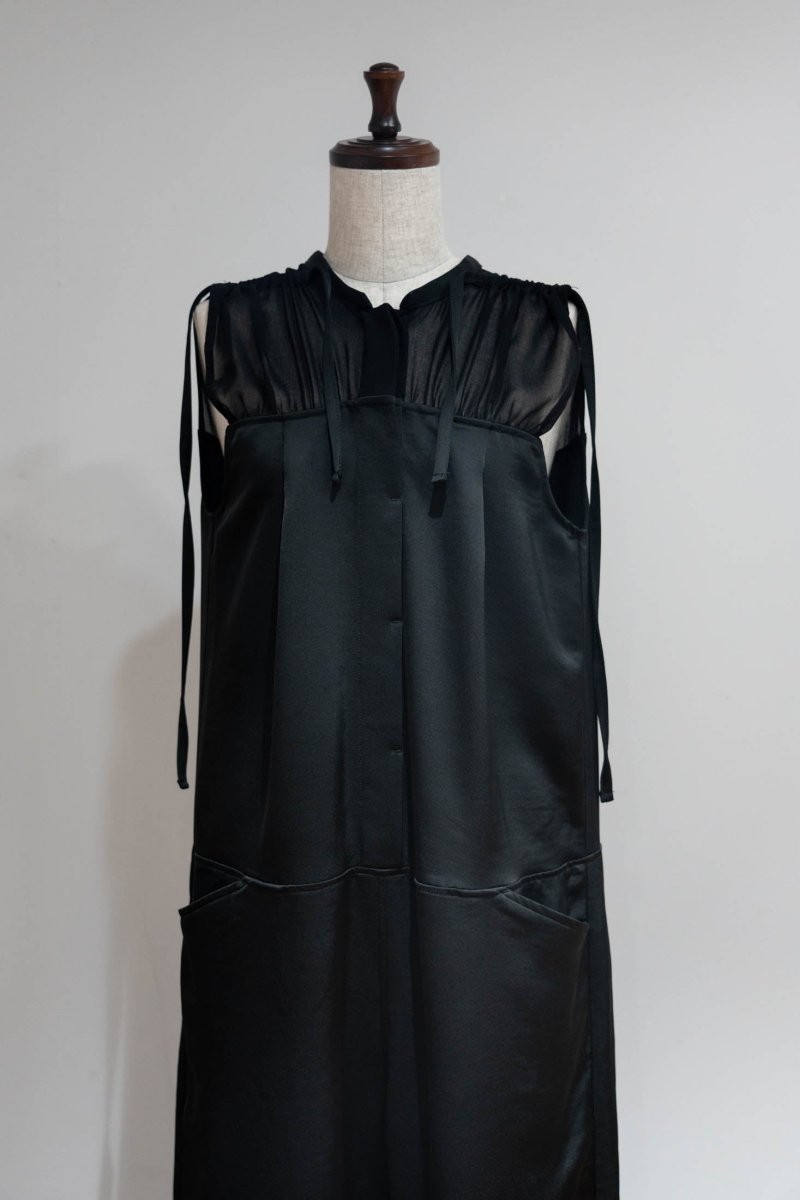 ennui sheer satin all in one/black - KNUTH MARF