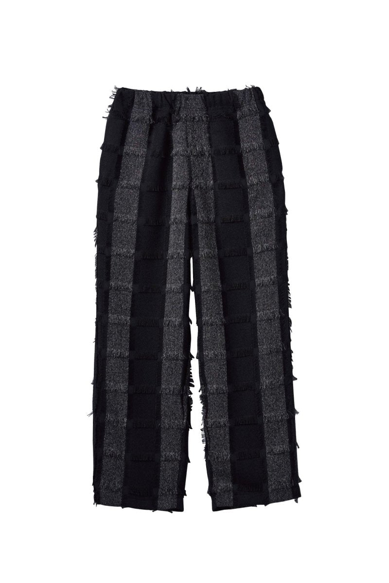 fringe switching pants(unisex)/2color - KNUTH MARF