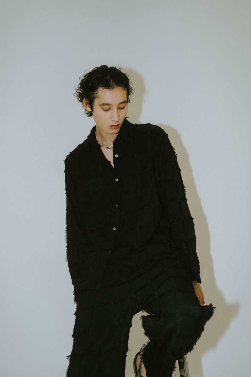 fringe switching shirt(unisex)/2color - KNUTH MARF