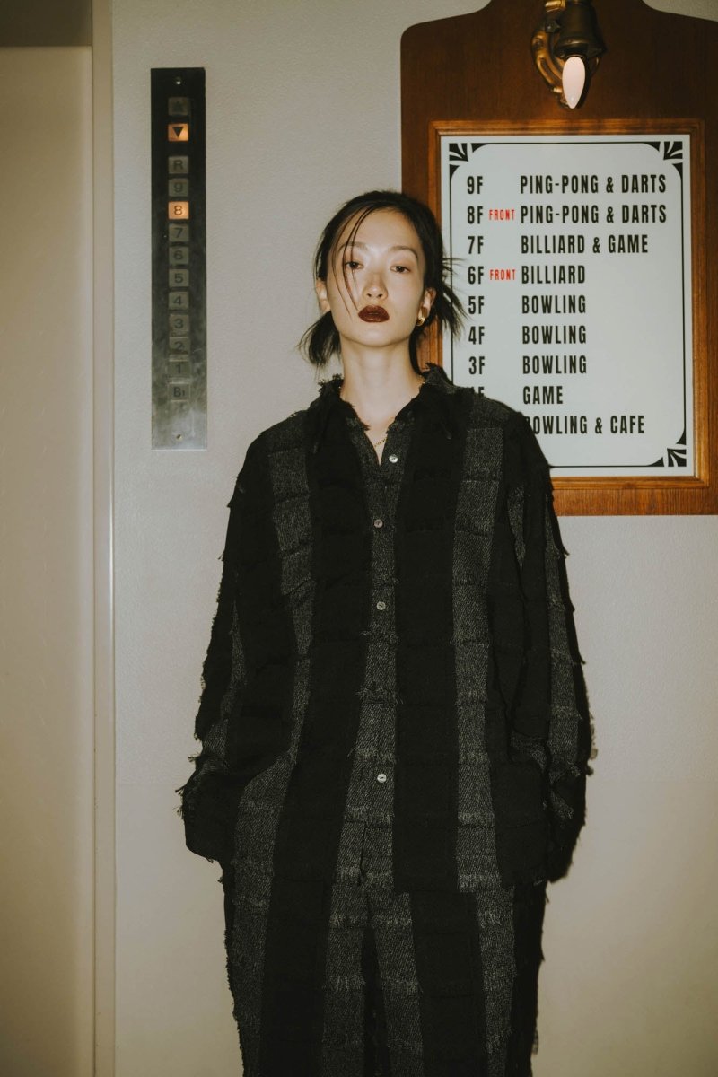fringe switching shirt(unisex)/2color - KNUTH MARF