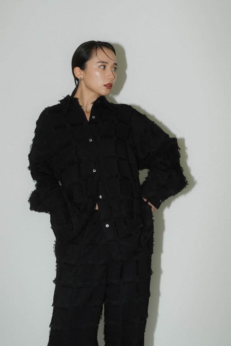 fringe switching shirt(unisex)/2color - KNUTH MARF