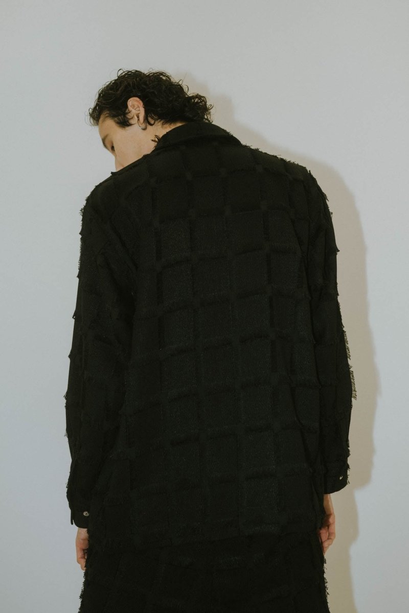 fringe switching shirt(unisex)/2color - KNUTH MARF