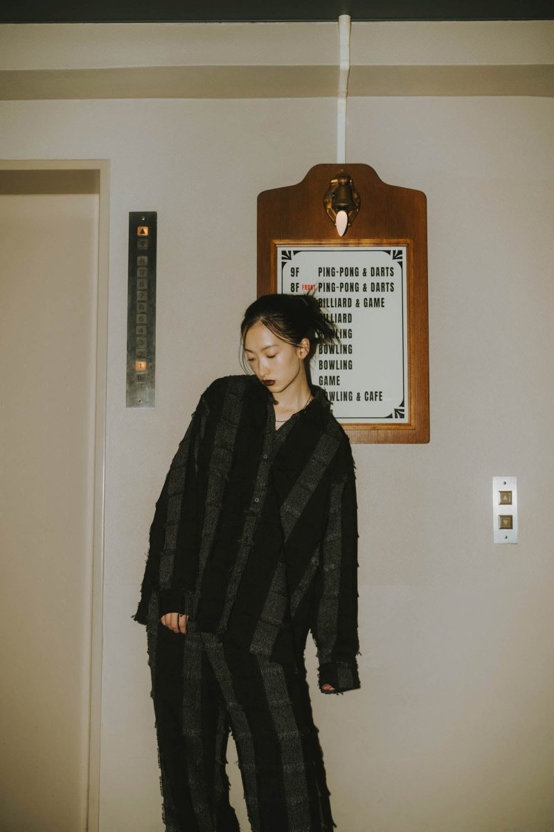 fringe switching shirt(unisex)/2color - KNUTH MARF