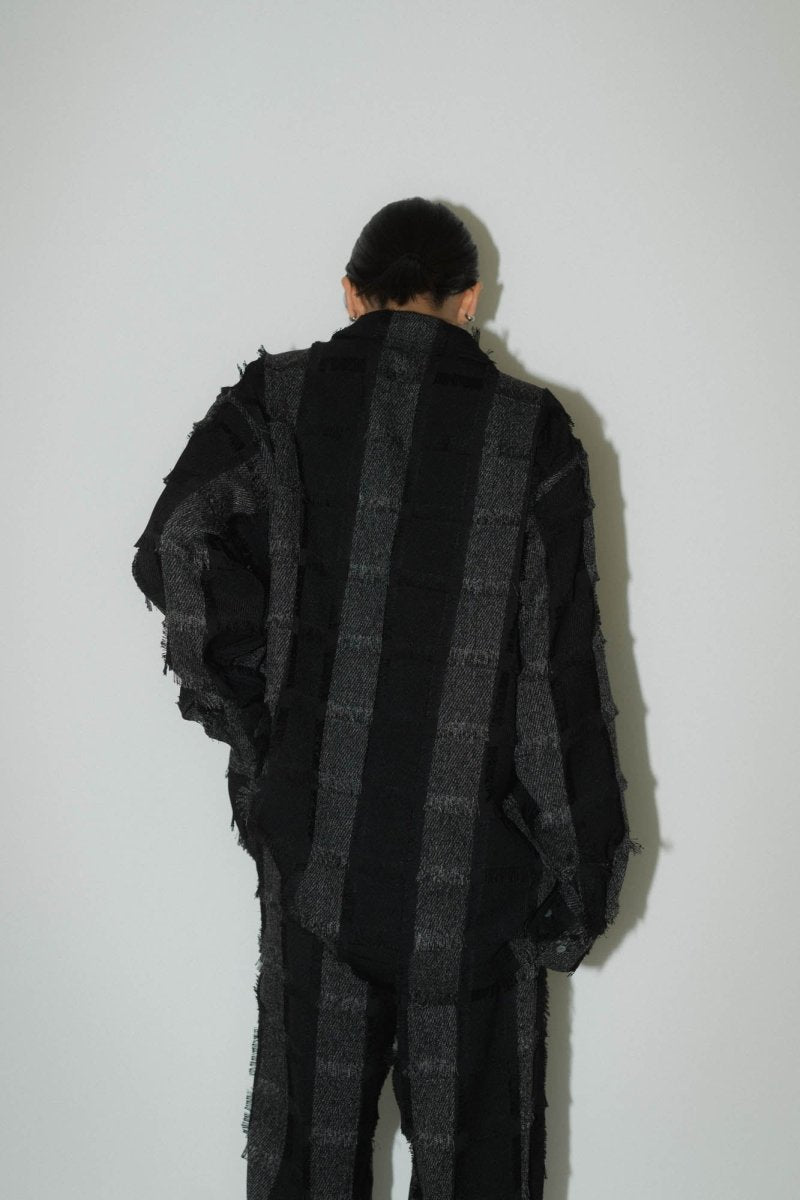 fringe switching shirt(unisex)/2color - KNUTH MARF