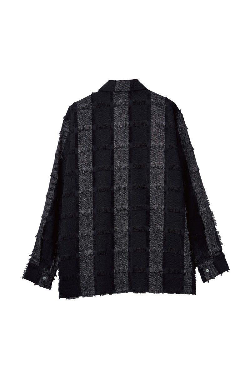 fringe switching shirt(unisex)/2color - KNUTH MARF