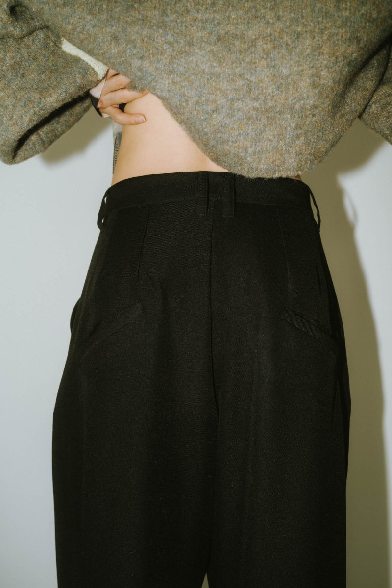 front slit pants(unisex)/black - KNUTH MARF