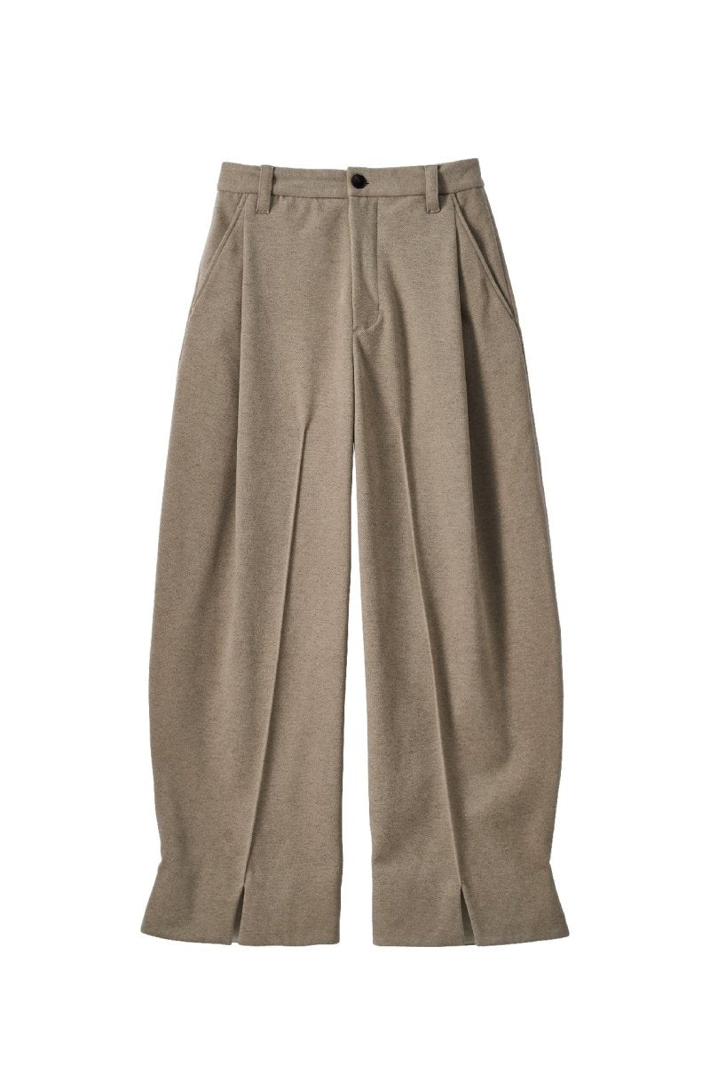 front slit pants(unisex)/greige - KNUTH MARF