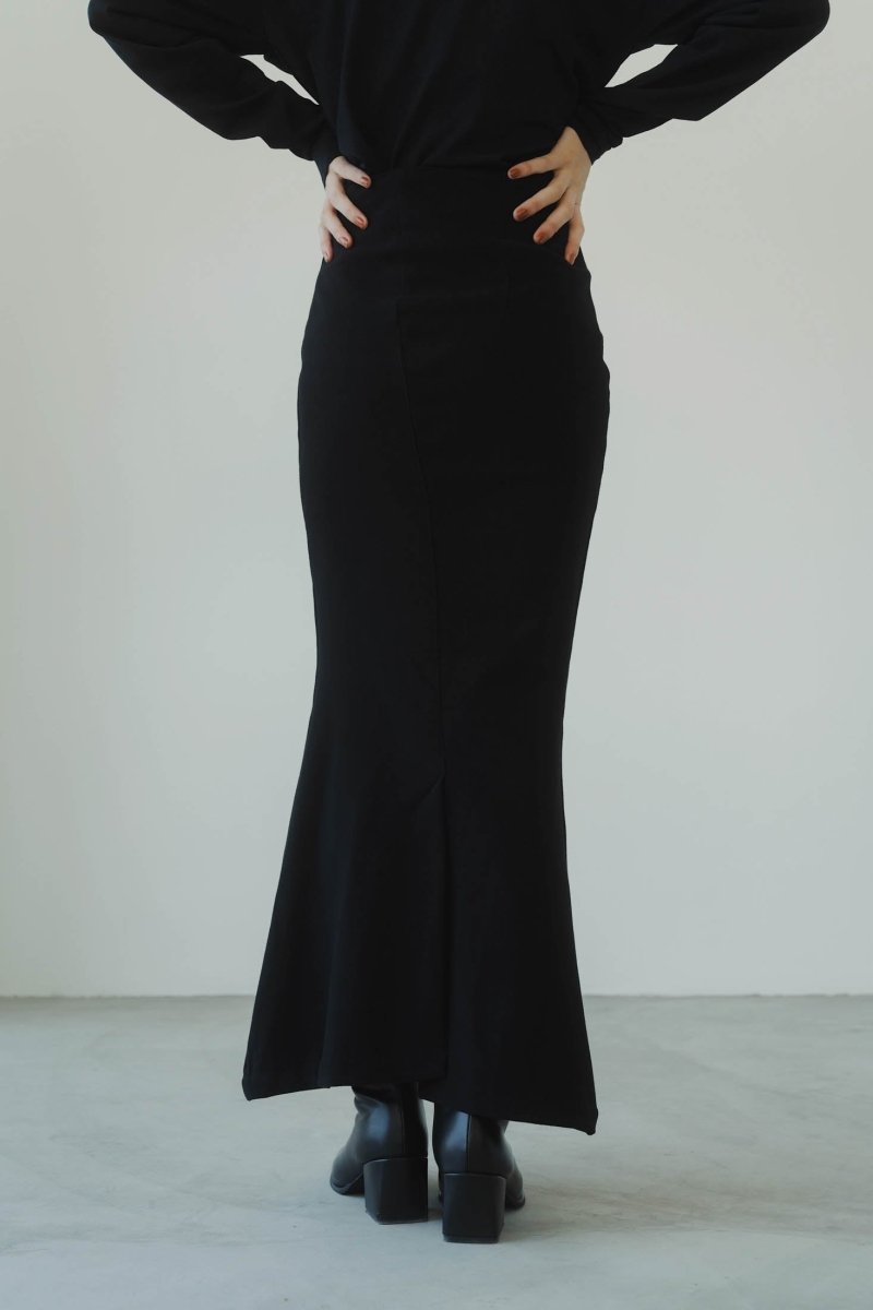 front zip mermaid skirt/2color - KNUTH MARF