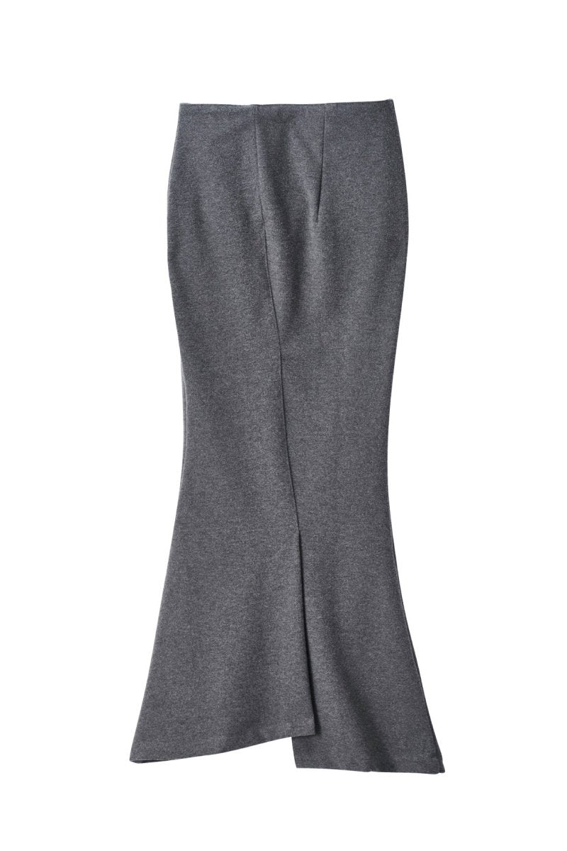 front zip mermaid skirt/2color - KNUTH MARF