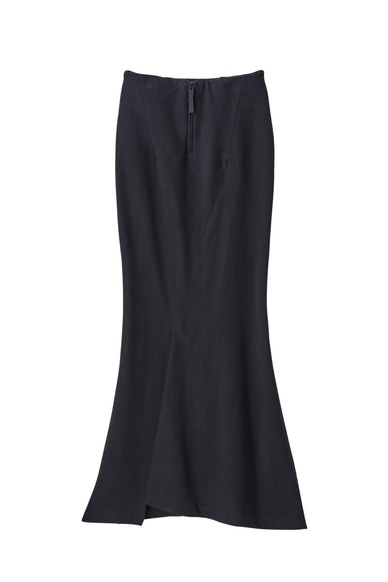 front zip mermaid skirt/2color - KNUTH MARF