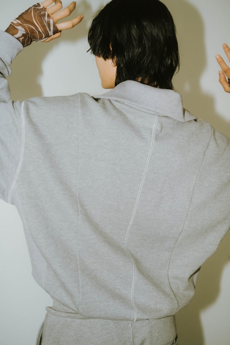 half zip sweat(unisex)/3color - KNUTH MARF