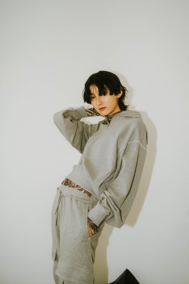 half zip sweat(unisex)/3color - KNUTH MARF