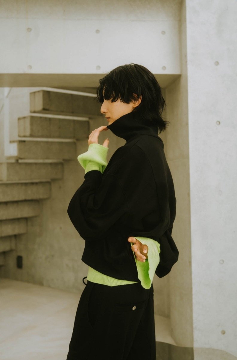 half zip sweat(unisex)/3color - KNUTH MARF