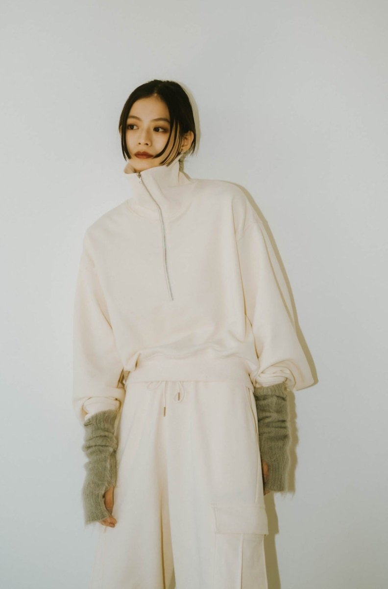 half zip sweat(unisex)/3color - KNUTH MARF