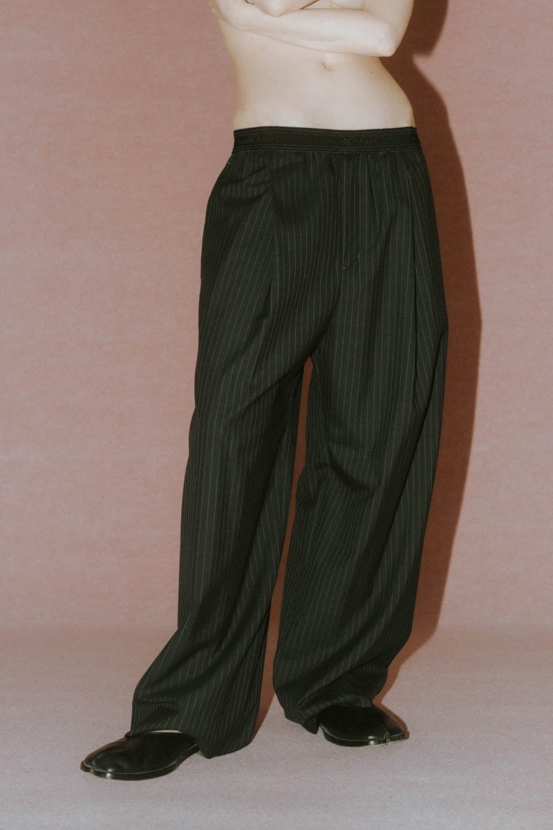 -high end- one tuck easy slacks(unisex)/2color - KNUTH MARF