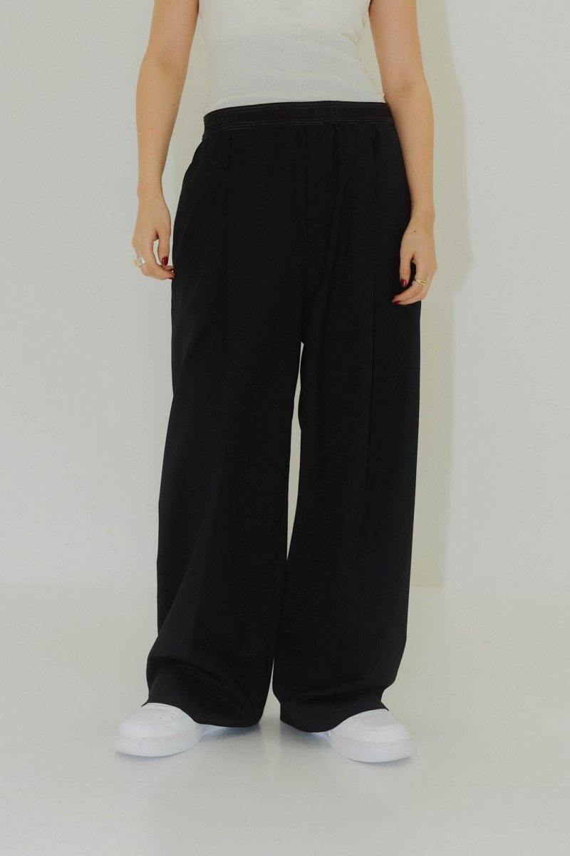 -high end- one tuck easy slacks(unisex)/2color - KNUTH MARF